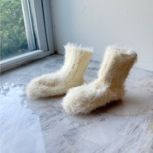 Cozy Cream Kids Boots